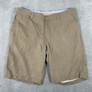 Tommy Bahama Silk Blend Chino Shorts Mens‎ 34x10.5 Tan Coastal Resort Casual